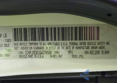 2016 Jeep Cherokee 75Th Anniversary z USA, uszkodzony, nr VIN 1C4PJMCB1GW270586